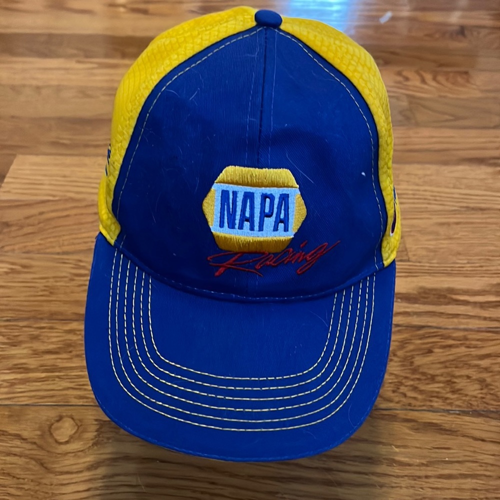 NAPA Racing #9 Chase Elliot Cap - Yellow and Blue Napa Racing Adjustable Hat